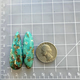 Large Ocean Blue Mixed Number 8 Turquoise, Set of 2 Dimensions