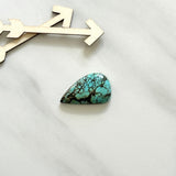 Large Sky Blue Teardrop Wild Horse Turquoise Background