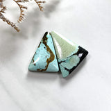 Medium Sky Blue Triangle Mixed Turquoise, Set of 2 Background