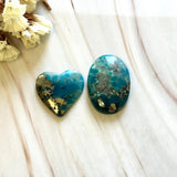 Large Sky Blue Mixed Ithaca Peak Turquoise, Set of 2 Background