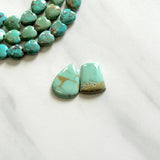Large Faint Green Mixed Treasure Mountain Turquoise, Set of 2 Background
