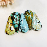 Large Mixed Teardrop Mixed Turquoise, Set of 5 Background