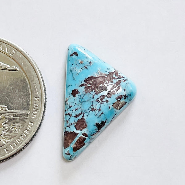  L19 x W15 x H5 Sky Blue Triangle Bisbee Turquoise Dimensions