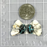 Small Mixed Mixed Mixed Turquoise, Set of 8 Dimensions