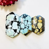 Large Mixed Hexagon Mixed Turquoise, Set of 3 Background