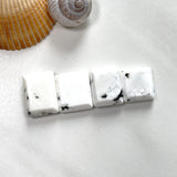 Small White Bar White Buffalo Dolomite, Set of 4 Background