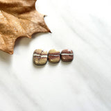 Small Red Freeform White Buffalo Dolomite, Set of 3 Background