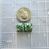 Medium Sea Green Square Namtso Lake Turquoise, Set of 2 Dimensions