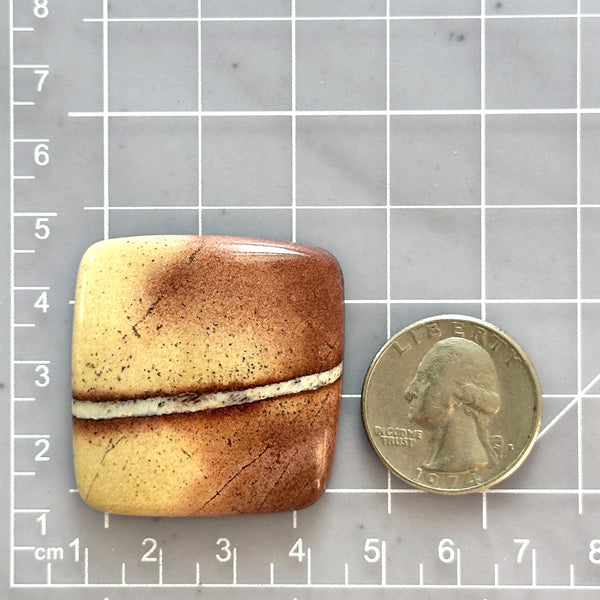 Large Red Cushion White Buffalo Dolomite Dimensions