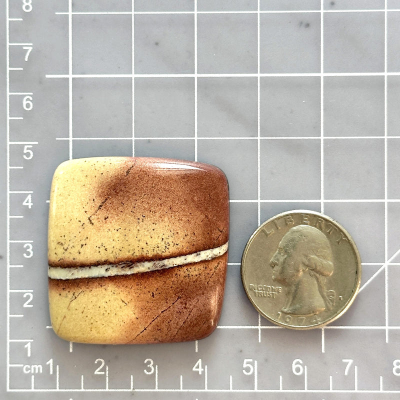 Large Red Cushion White Buffalo Dolomite Dimensions