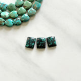Small Ocean Blue Square Bamboo Mountain Turquoise, Set of 3 Background