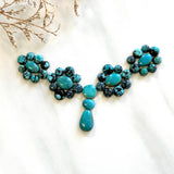 Small Ocean Blue Mixed Yungai Turquoise, Set of 39 Background