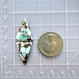 Medium Faint Blue Triangle Sand Hill Turquoise, Set of 2 Dimensions