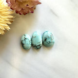 Small Sky Blue Mixed Sand Hill Turquoise, Set of 3 Background