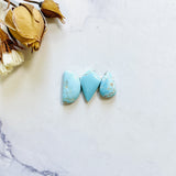 Small Sky Blue Mixed Lone Mountain Turquoise, Set of 3 Background