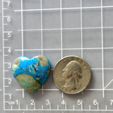 Large Sky Blue Heart Ithaca Peak Turquoise Dimensions