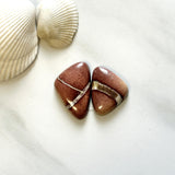 Medium Red Freeform White Buffalo Dolomite, Set of 2 Background