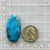 Large Sky Blue Oval Ithaca Peak Turquoise Dimensions