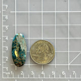 Large Ocean Blue Oval Ithaca Peak Turquoise Dimensions