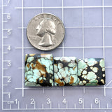 Large Sky Blue Bar Treasure Mountain Turquoise, Set of 3 Dimensions