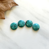 Small Ocean Blue Round Yungai Turquoise, Set of 4 Background