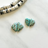 Small Faint Green Mixed Namtso Lake Turquoise, Set of 4 Background