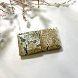 Medium Pale Brown Square Purple Lavender Variscite, Set of 2 Background