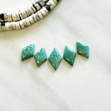 Small Mint Green Diamond Namtso Lake Turquoise, Set of 5 Background