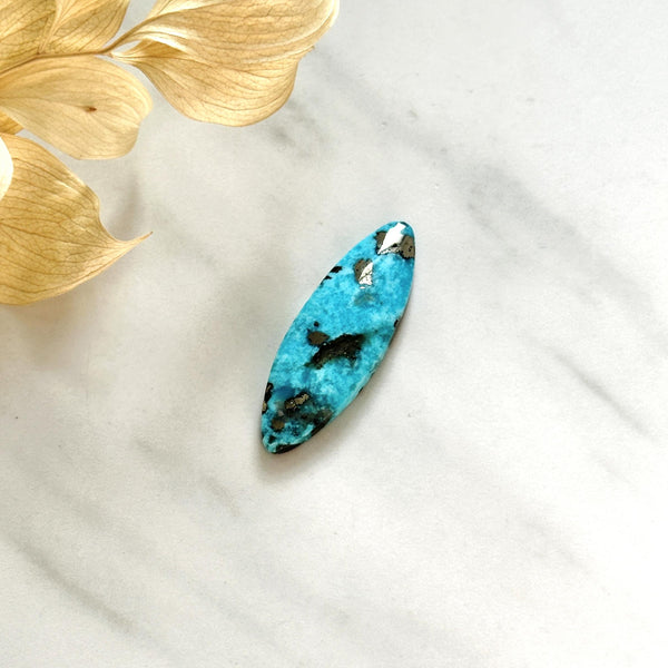 Large Sky Blue Surfboard Ithaca Peak Turquoise Background