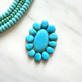 Small Sky Blue Mixed Kingman Turquoise, Set of 13 Background