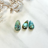 Medium Sky Blue Teardrop Treasure Mountain Turquoise, Set of 3 Background