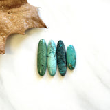 Medium Mixed Surfboard Yungai Turquoise, Set of 4 Background