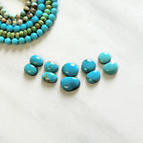 Small Sky Blue Mixed Kingman Turquoise, Set of 10 Background