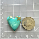 Large Sky Blue Heart Ithaca Peak Turquoise Dimensions