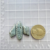 Medium Purple Mixed Milky Way Turquoise, Set of 3 Dimensions