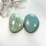 Large Mixed Freeform Carico Lake Turquoise, Set of 2 Background