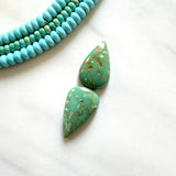 Large Sea Green Teardrop Fox Turquoise, Set of 2 Background
