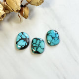 Large Sky Blue Freeform Yungai Turquoise, Set of 3 Background