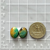 Medium Ocean Blue Oval Royston Turquoise, Set of 2 Dimensions