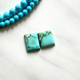 Small Sky Blue Bar Namtso Lake Turquoise, Set of 2 Background