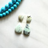 Small Light Yellow Mixed Crescent Lake Variscite, Set of 4 Background