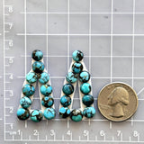 Small Sky Blue Round Yungai Turquoise, Set of 22 Dimensions