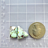 Medium Faint Green Mixed Sand Hill Turquoise, Set of 2 Dimensions