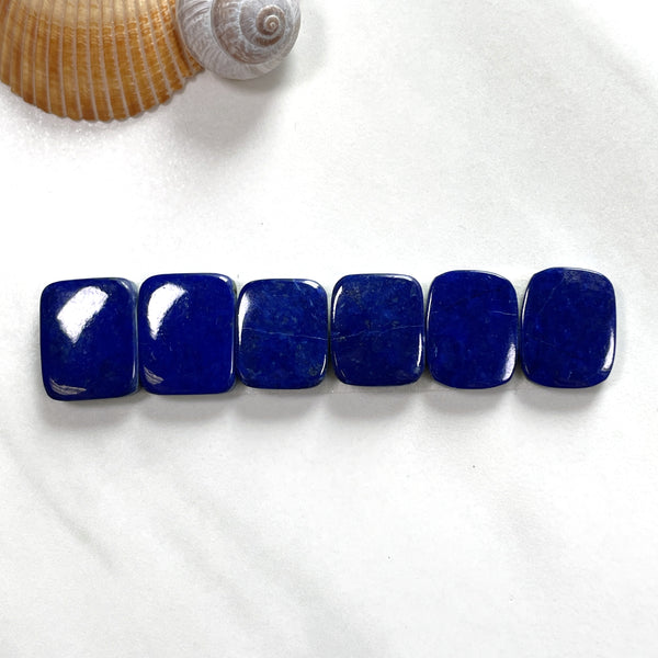 Small Deep Blue Cushion Lapis Lazuli, Set of 6 Background