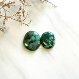 Large Bamboo Green Freeform Bamboo Mountain Turquoise, Set of 2 Background