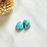 Small Sky Blue Mixed Royston Turquoise, Set of 2 Background