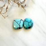 Large Sky Blue Freeform Yungai Turquoise, Set of 2 Background