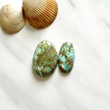 Large Mint Green Freeform Namtso Lake Turquoise, Set of 2 Background