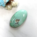 Large Mint Green Oval Carico Lake Turquoise Background