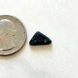 Small Deep Blue Triangle Lander Blue Turquoise Dimensions